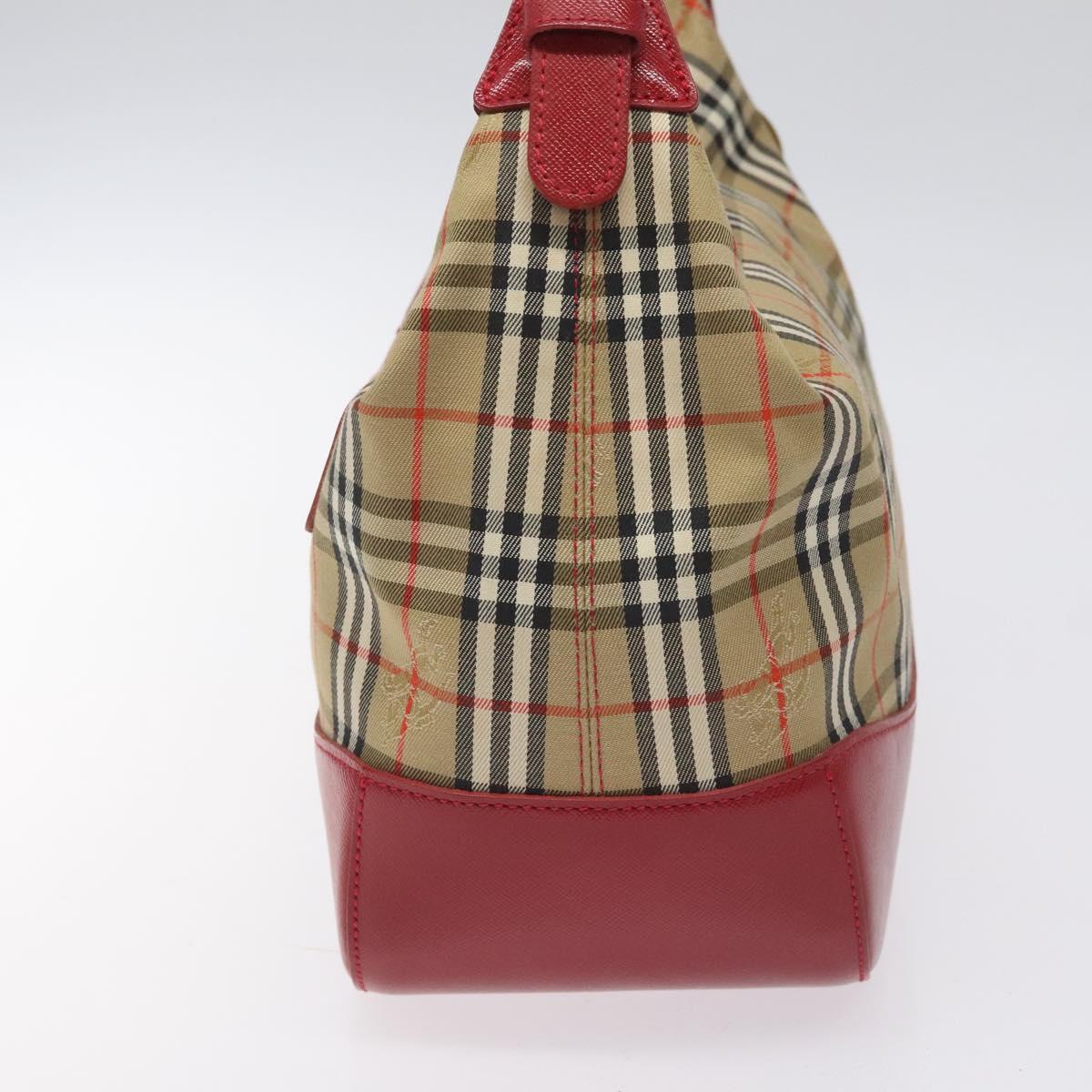 Burberry Nova Check Shoulder Bag Canvas Beige Shoulder Bag 169