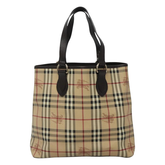 Burberry Nova Check Tote Bag Canvas Beige Tote Bag 128
