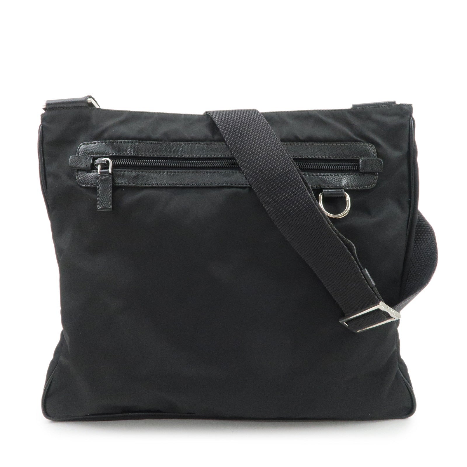 Crossbody Bag Triangle Shoulder Bag 3 Leather Nylon Logo
