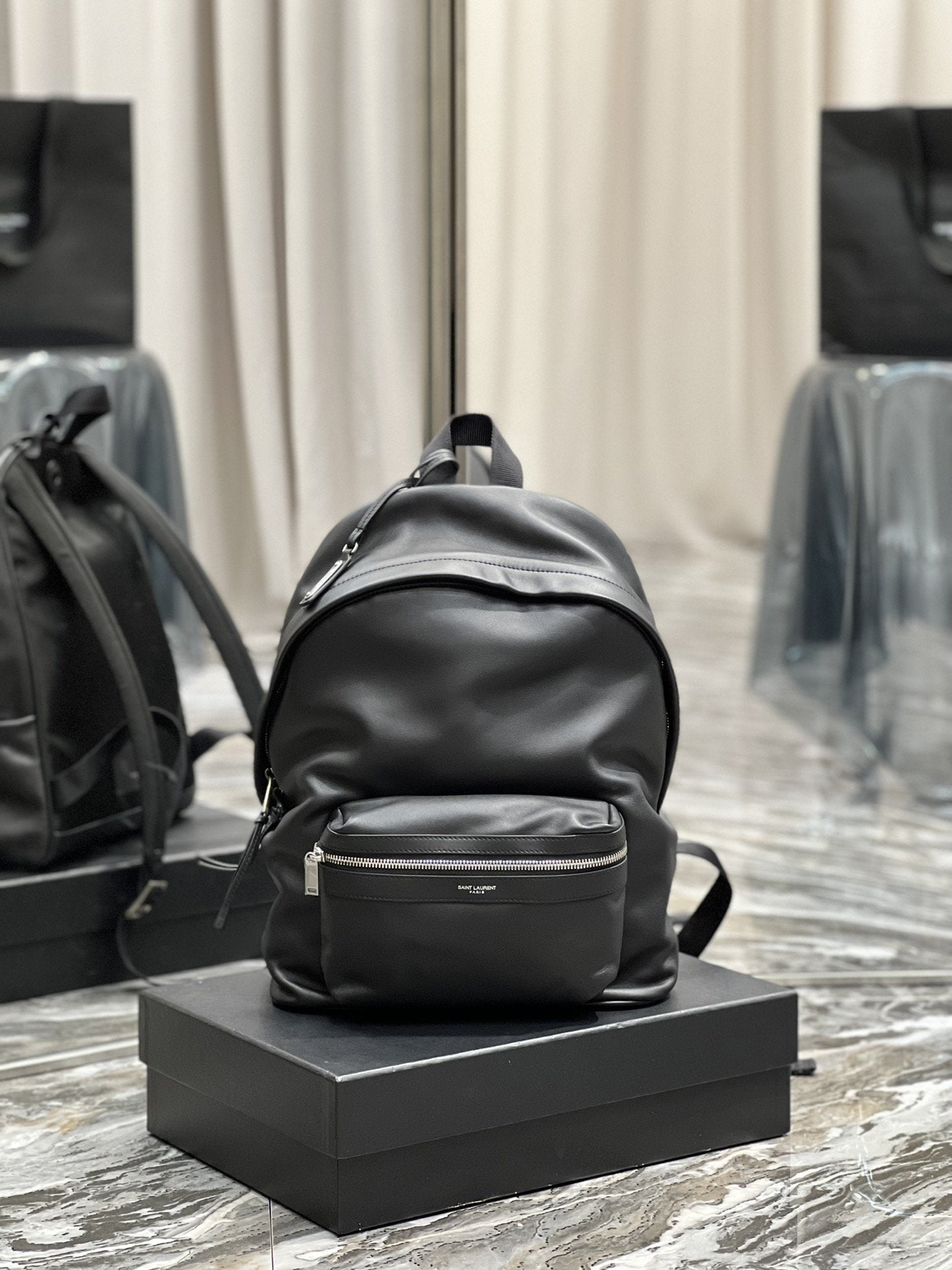 YSL Saint Laurent Backpack Black Ysl 5387