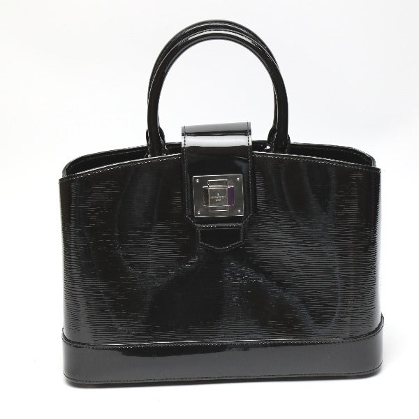 Louis Vuitton M4034N Epi Noir enamel Epi Leather Patent Handbag