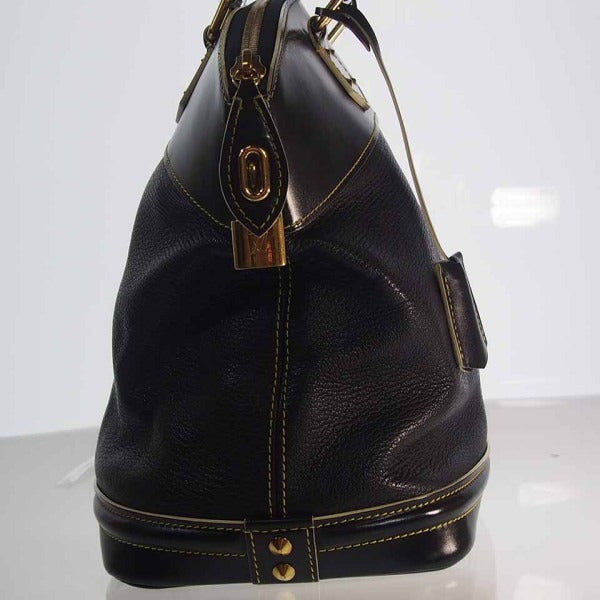 Louis Vuitton M91887 Noir LockitPM Suhari Leather Tote Bag