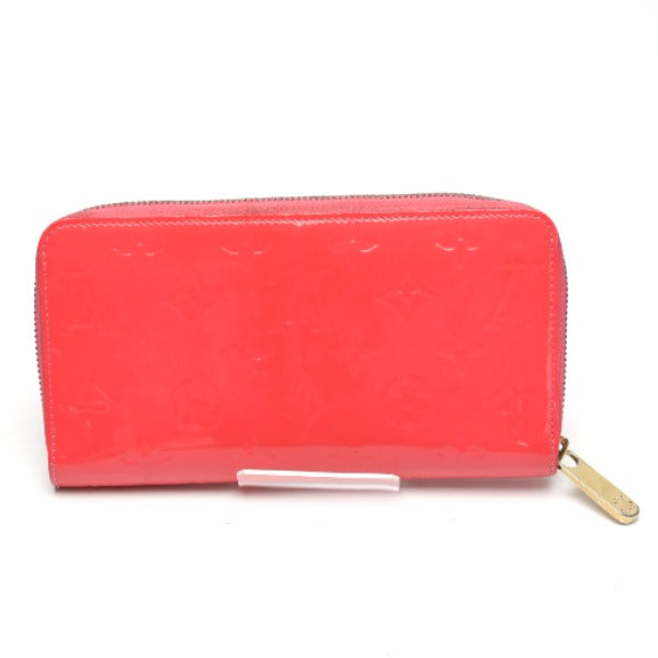 Louis Vuitton Long Purse M93202 Vernis Rose Monogram Wallet Case