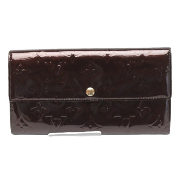 Louis Vuitton Long Purse M93524 Vernis Amarrant Monogram Wallet Case