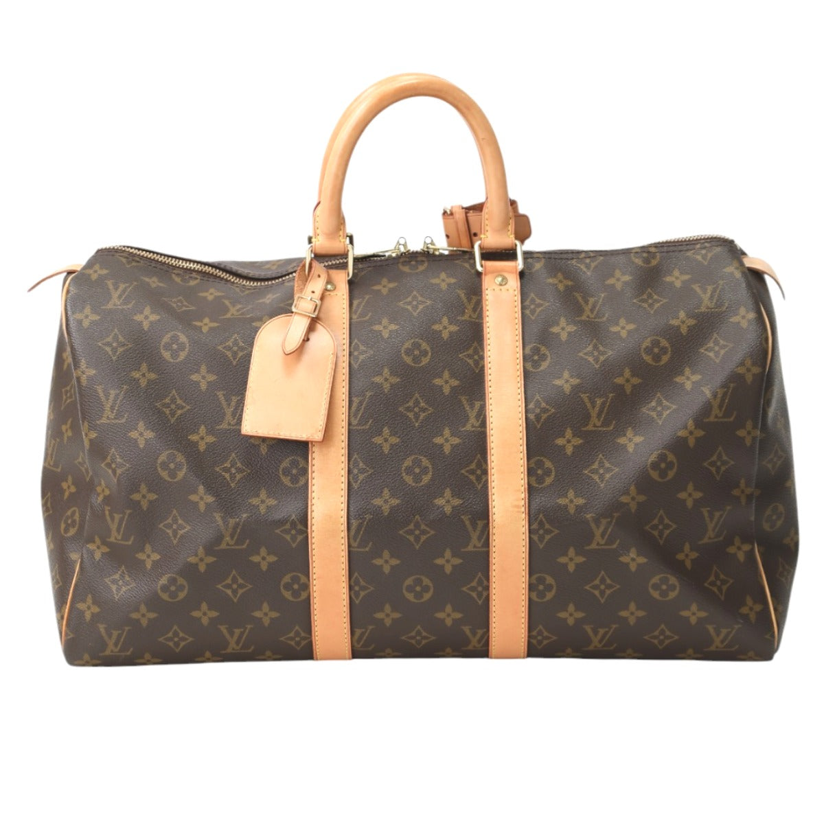 Louis Vuitton Boston Duffel M41428 Keepall 45 Monogram Canvas Brown Travel Bag 0