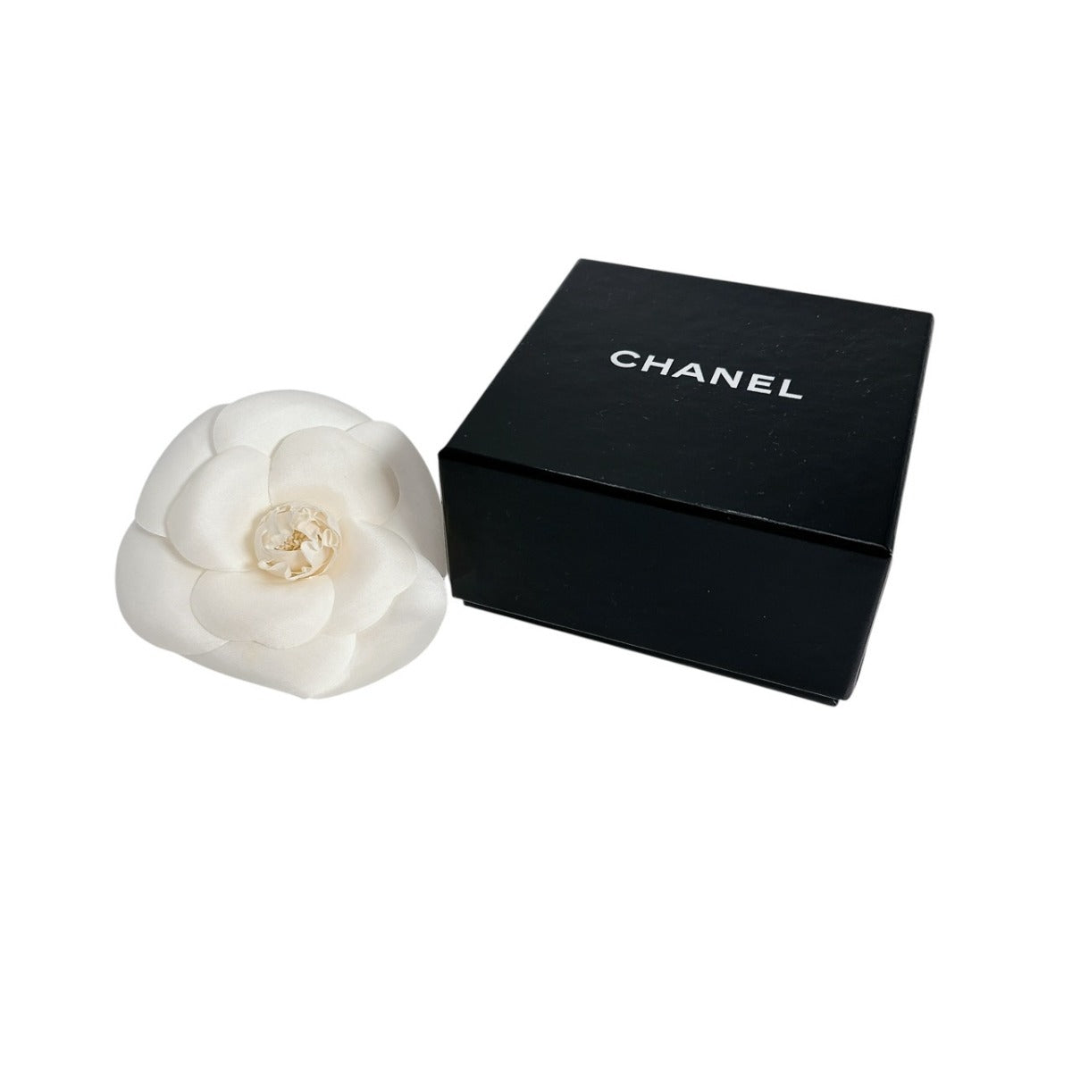Chanel Brooch Nylon Camelia White Handbag