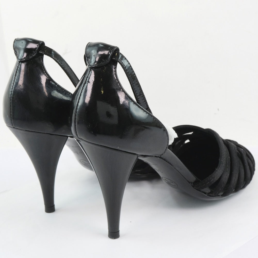 CHANEL Sandals G24491Y01018 Patent Leather, Satin black 05C Women 36  