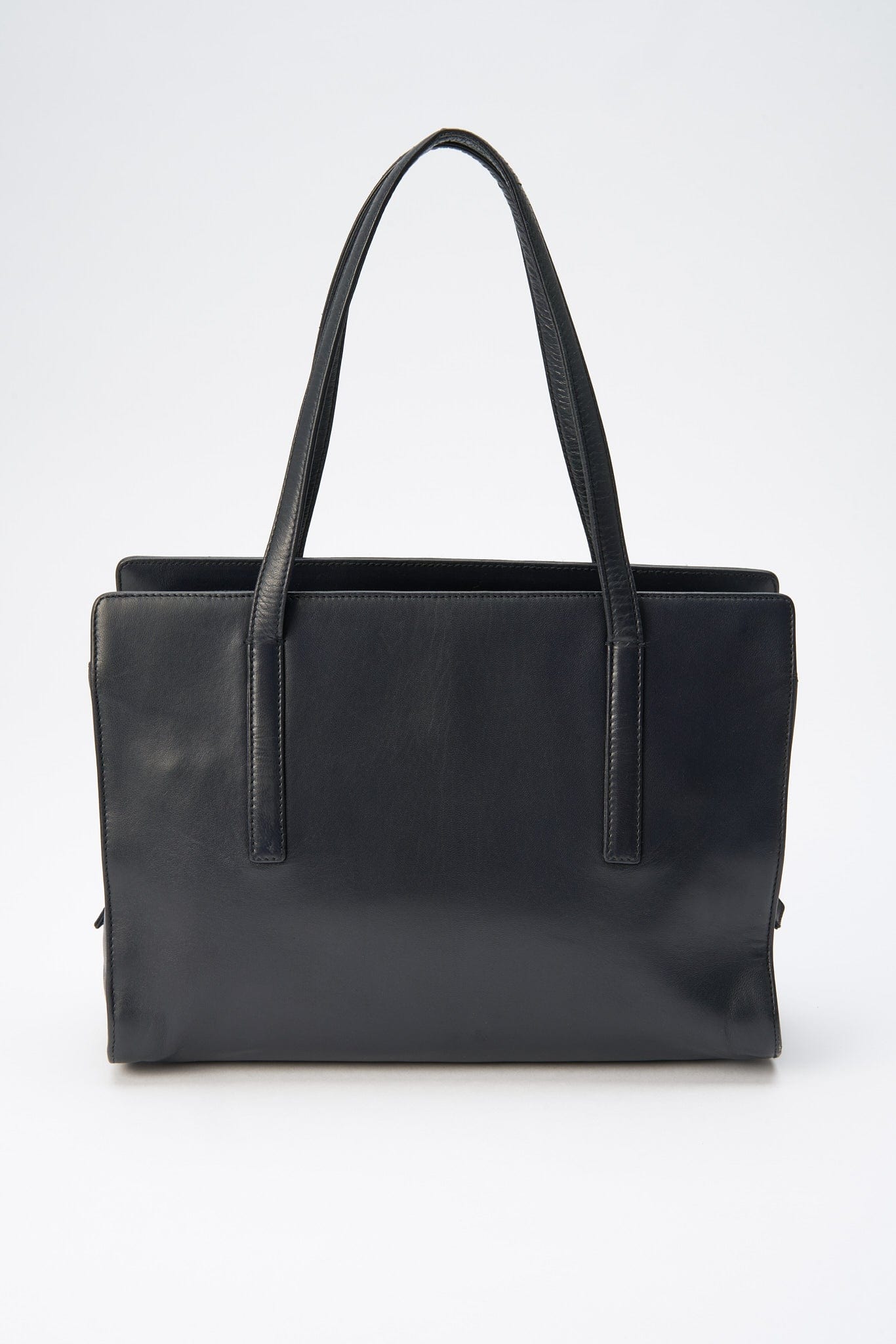 Prada A 90S Prada Navy Leather Shoulder Bag