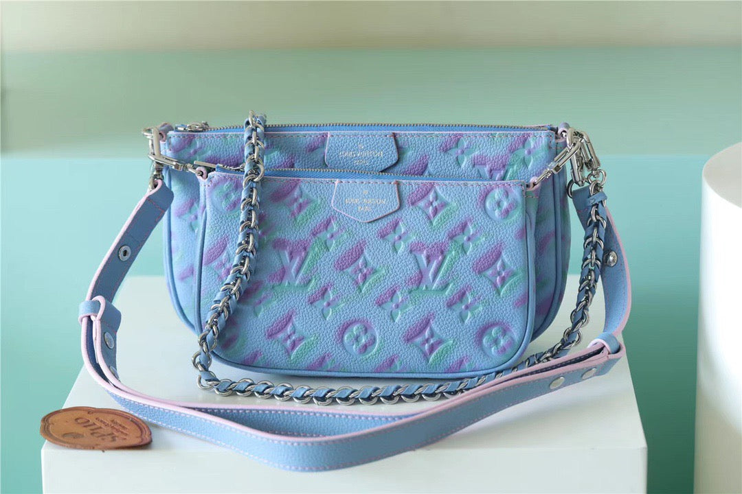 Top Quality Multi Pochette Accessoires Empreinte For Monogram Blue Travel Bag