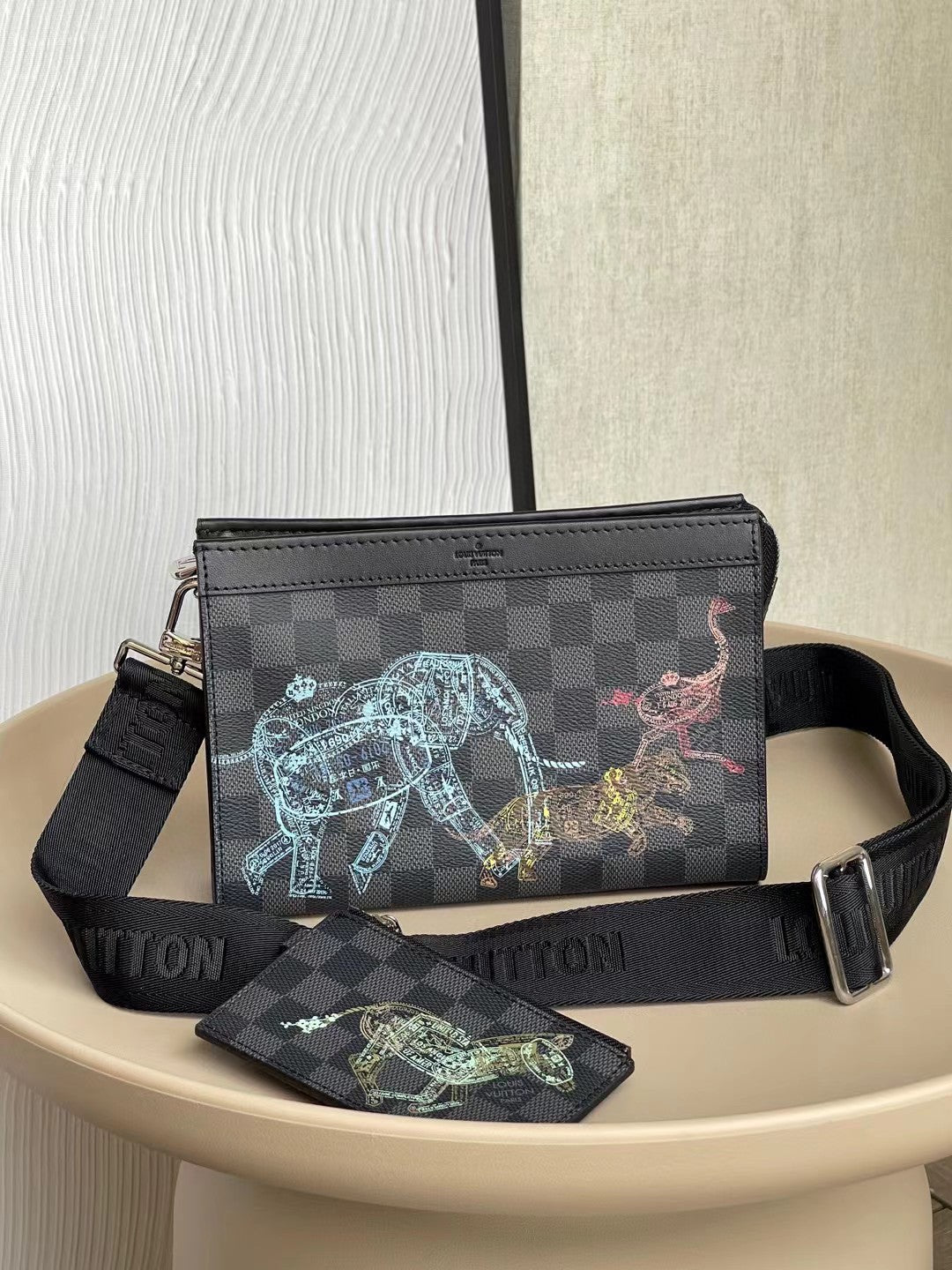 Top Quality Gaston Wearable Wallet Damier Graphite Crossbody Bag