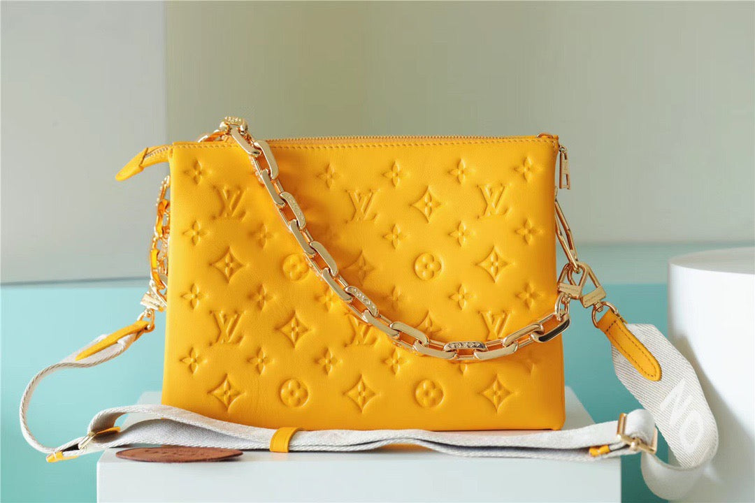 Top Quality Coussin Mm Yellow For Women Monogram Crossbody Bag