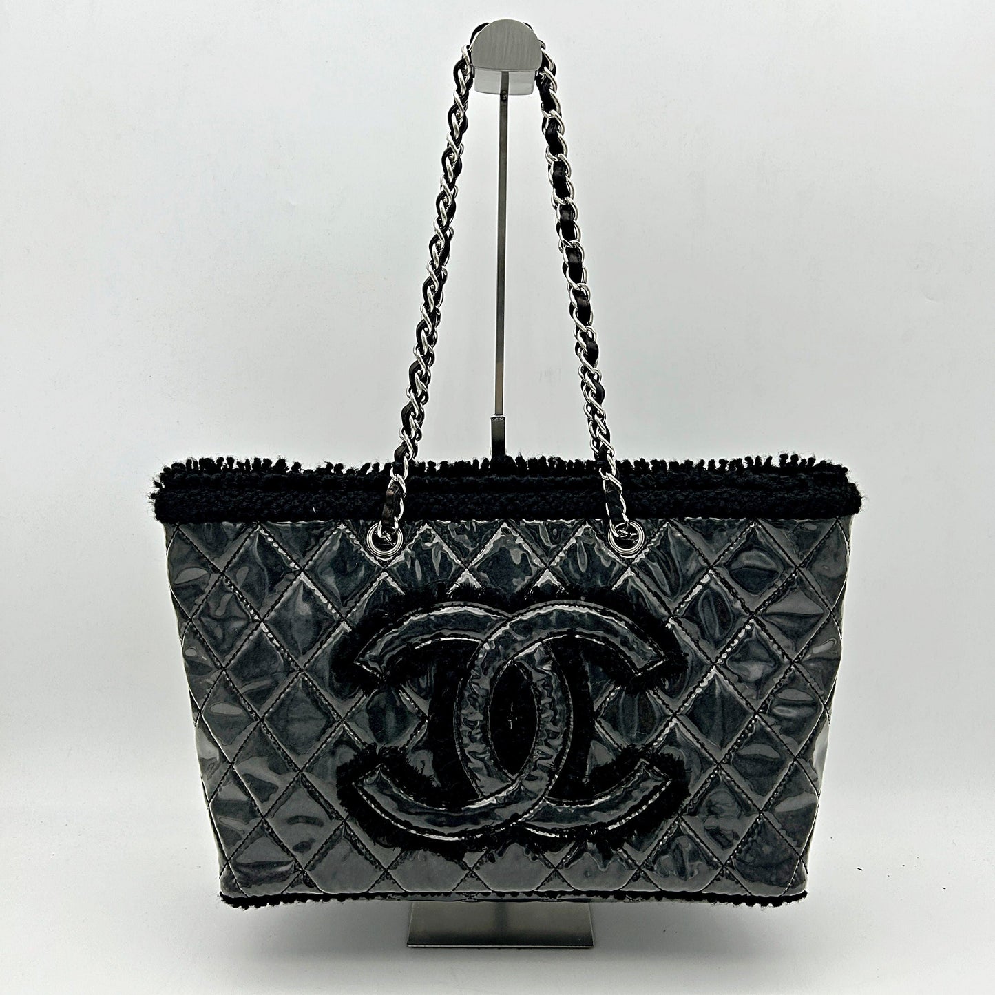 Chanel PVC Tweed Tote Medium - Black Totes, Handbags ch9997hr