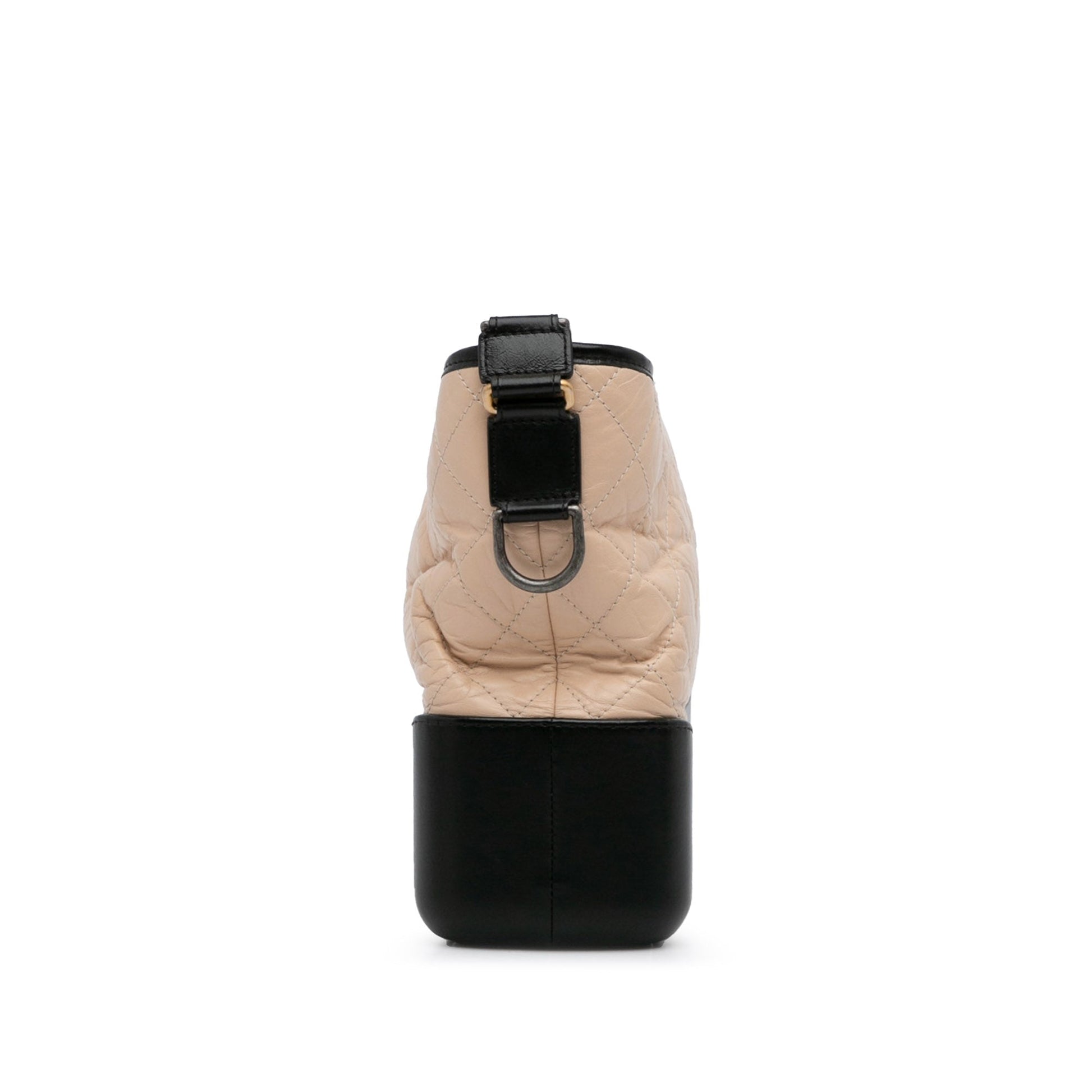 Beige Chanel Medium Bicolor Lambskin Gabrielle Crossbody