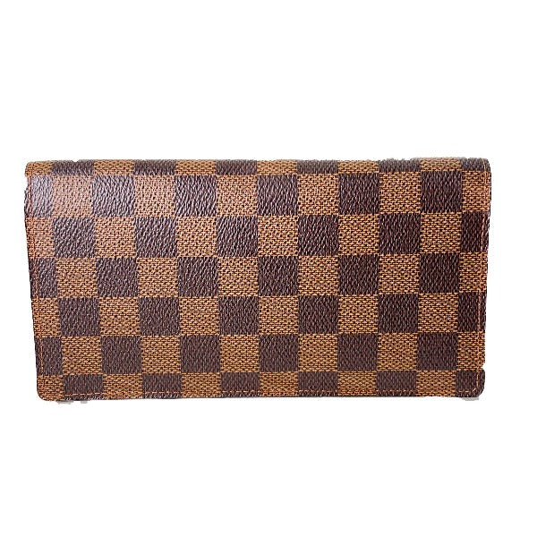 Louis Vuitton Bill Compartment N62228 Damier Portefeuille Canvas Brown Handbag