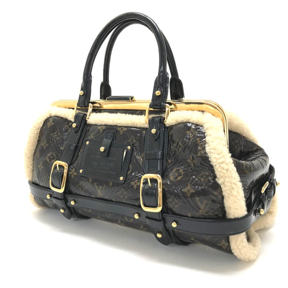 Louis Vuitton M95574 Sheepskin Shearing storm Monogram Leather Patent Brown Jewelry