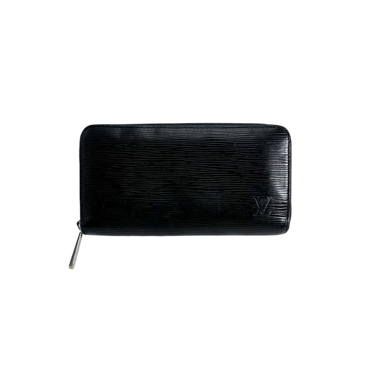 Louis Vuitton Long Purse M61857 Epi Noir Leather Wallet Case 0