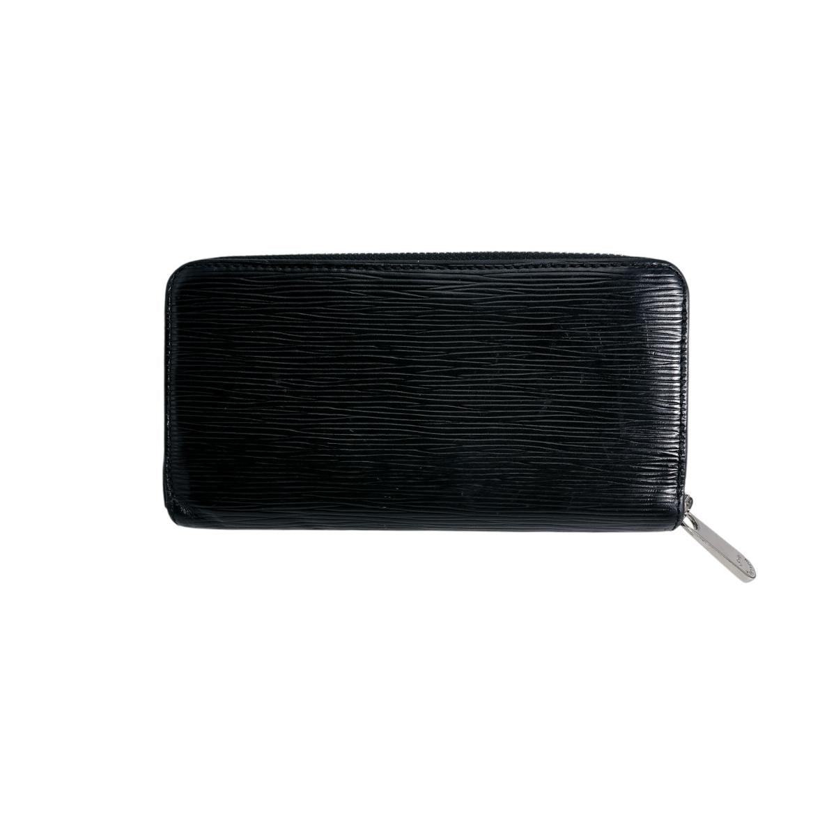 Louis Vuitton Long Purse M61857 Epi Noir Leather Wallet Case 0