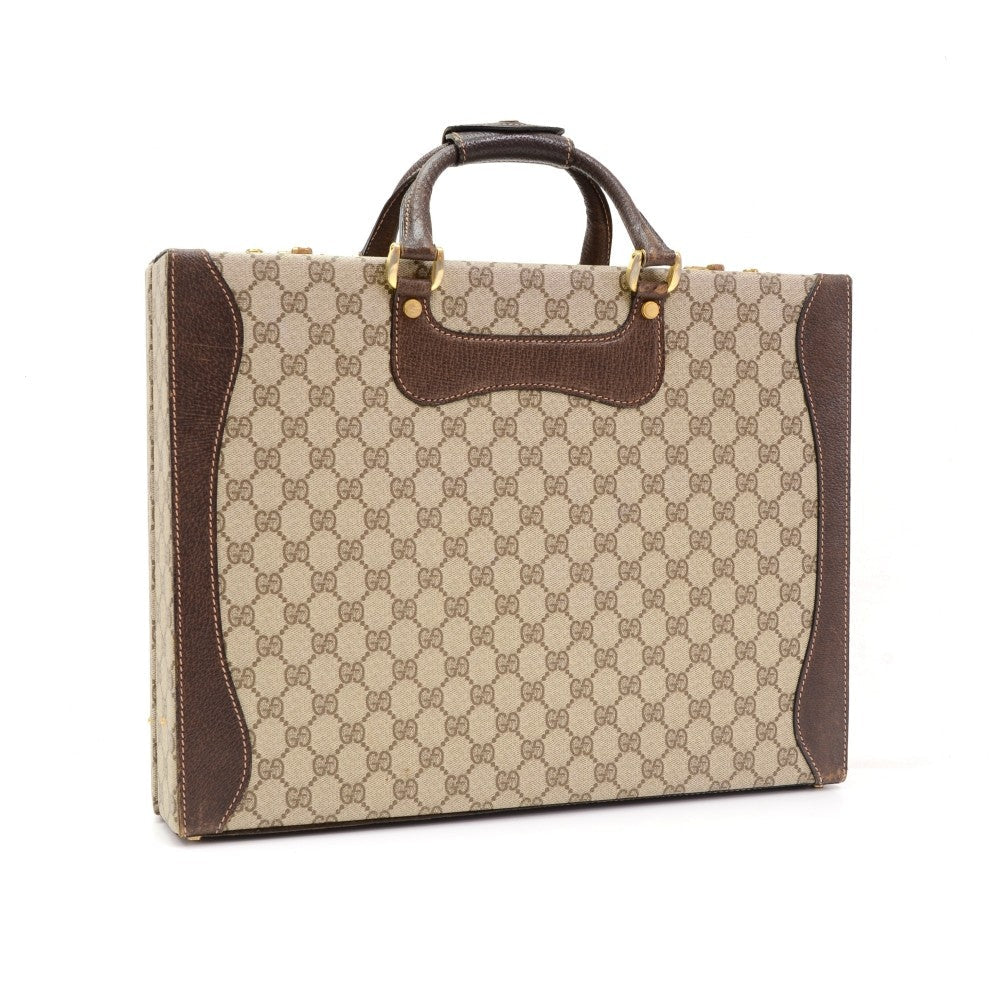Gucci ssima Briefcase Travel Bag Canvas
