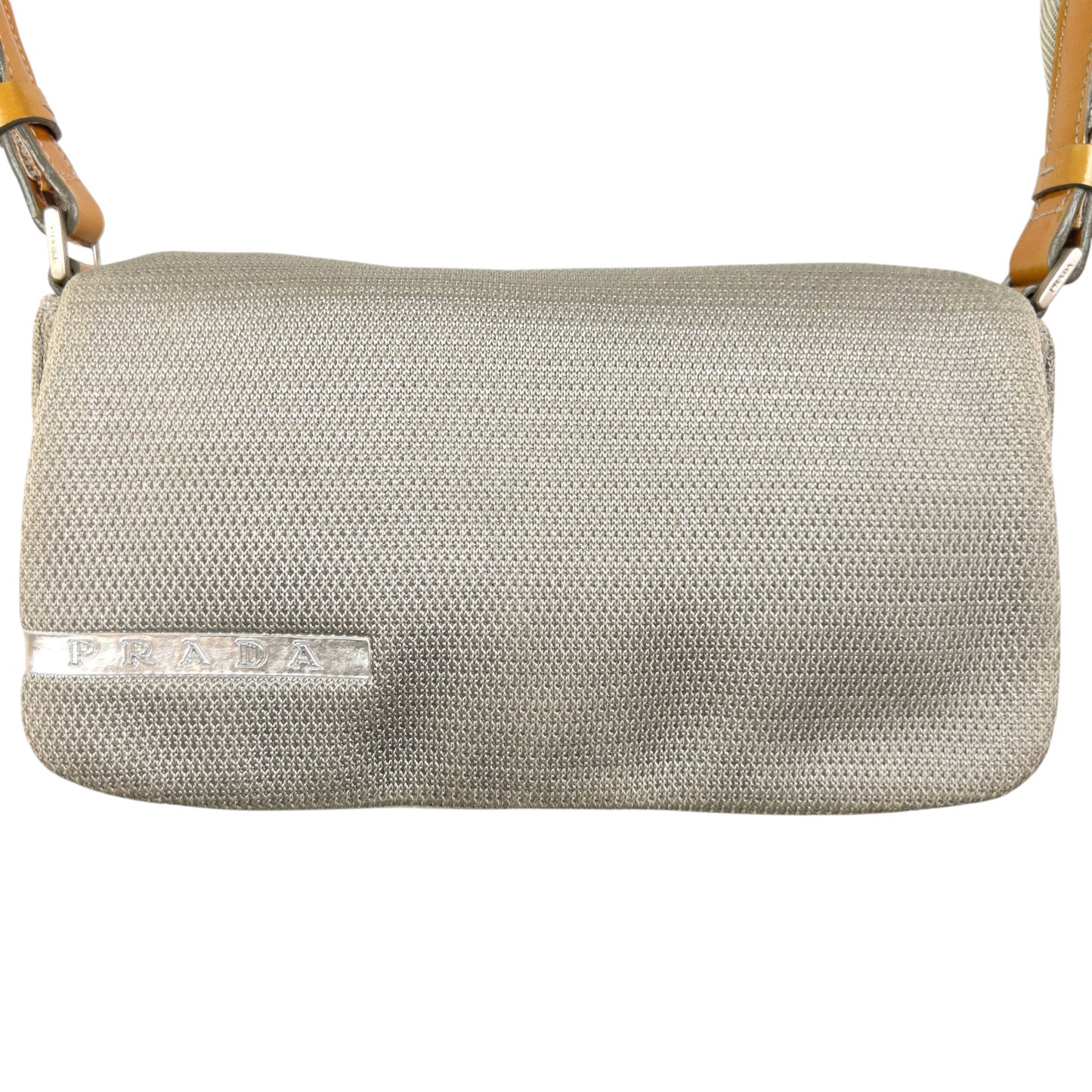Prada Shoulder Bag Sport Baguette 2 Gray Mini