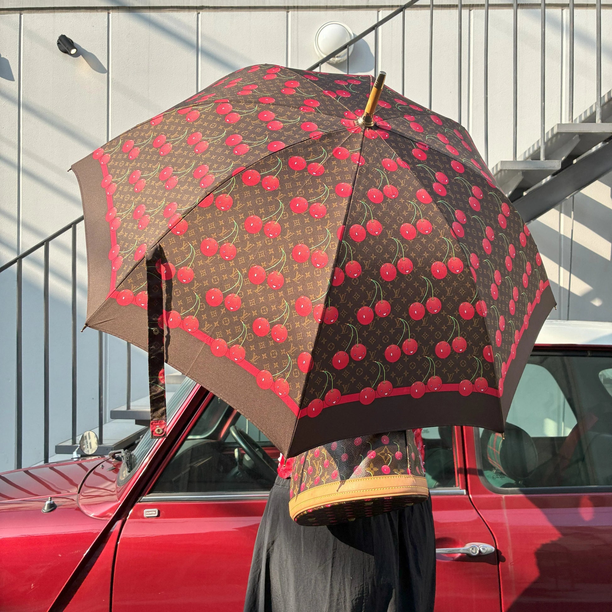 Louis Vuitton Monogram Cherry Parapluie Umbrella Fashion Accessory