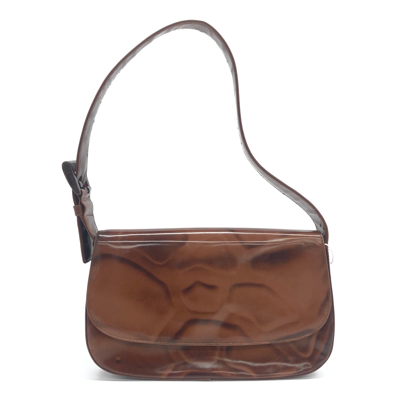 Prada Giraffe Stampa Shoulder Bag Leather Patent
