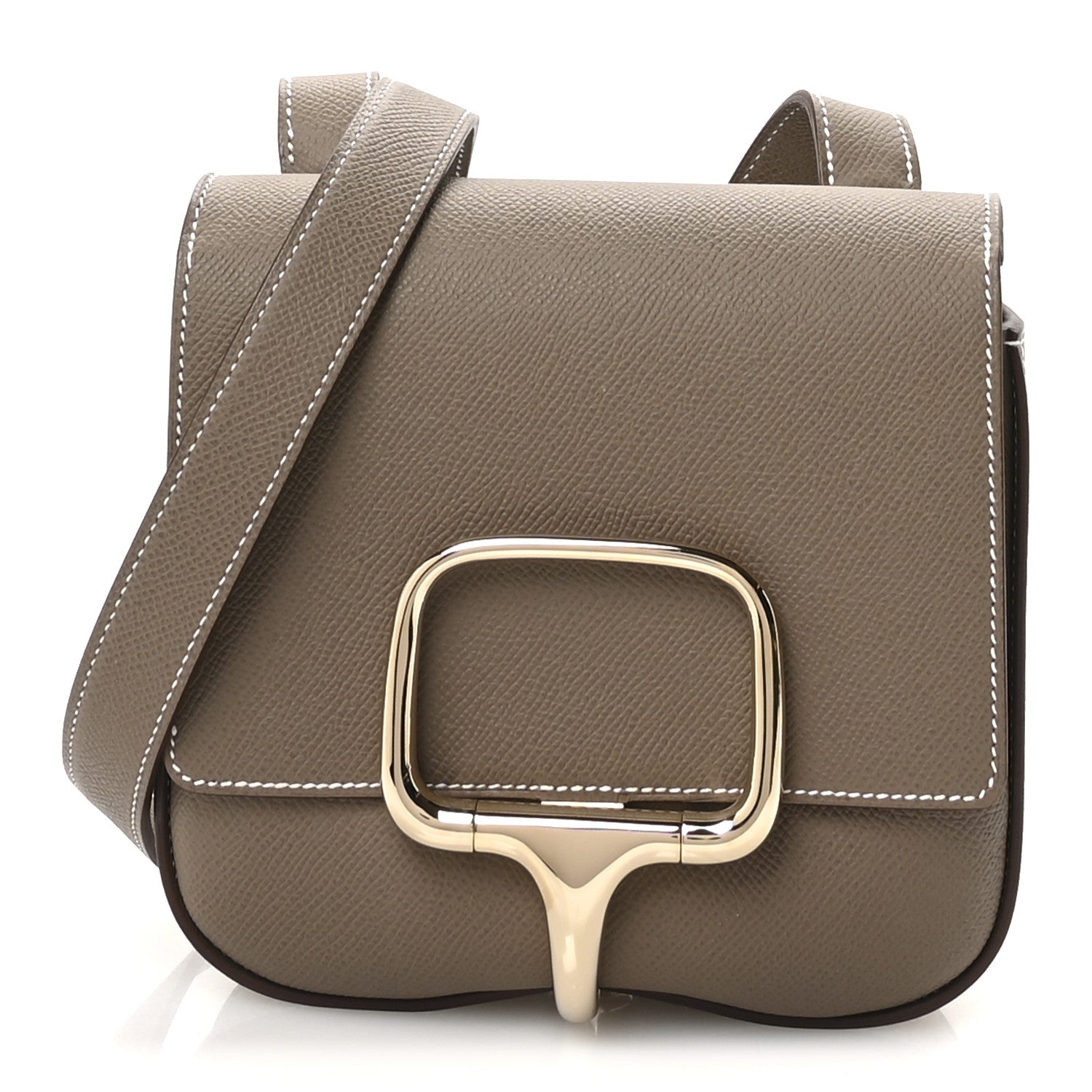 Hermes Epsom Della Cavalleria Etoupe Handbag Mini Travel Bag