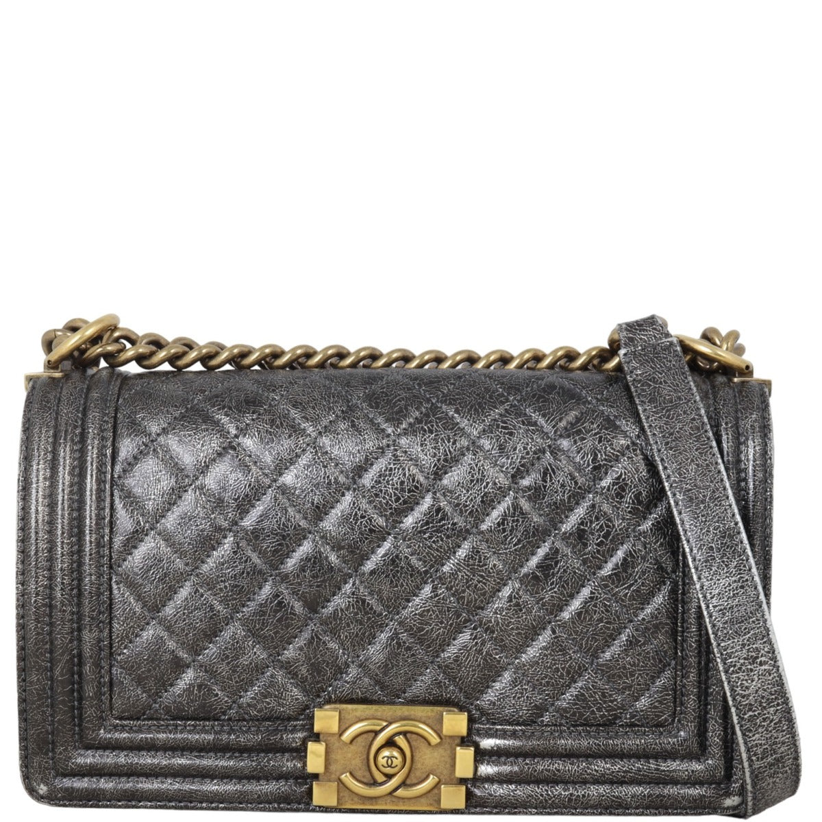 Chanel Boy Old Handbag Quilted Medium