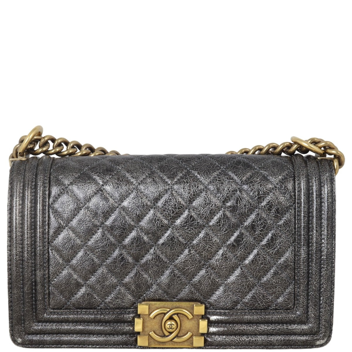 Chanel Boy Old Handbag Quilted Medium