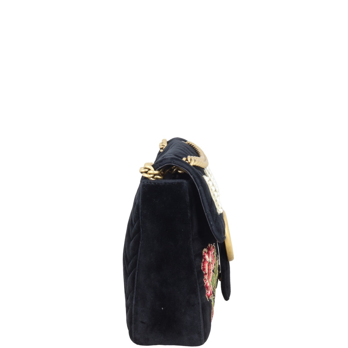 Gucci GG Marmont Velvet Loved Medium Shoulder Bag