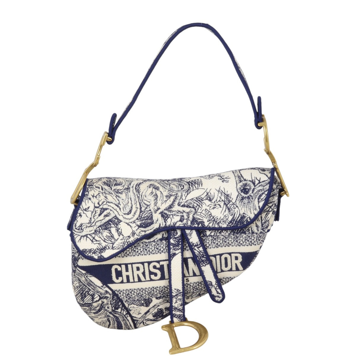 Dior Handbag Saddle Bag Toile de Jouy Reverse Canvas