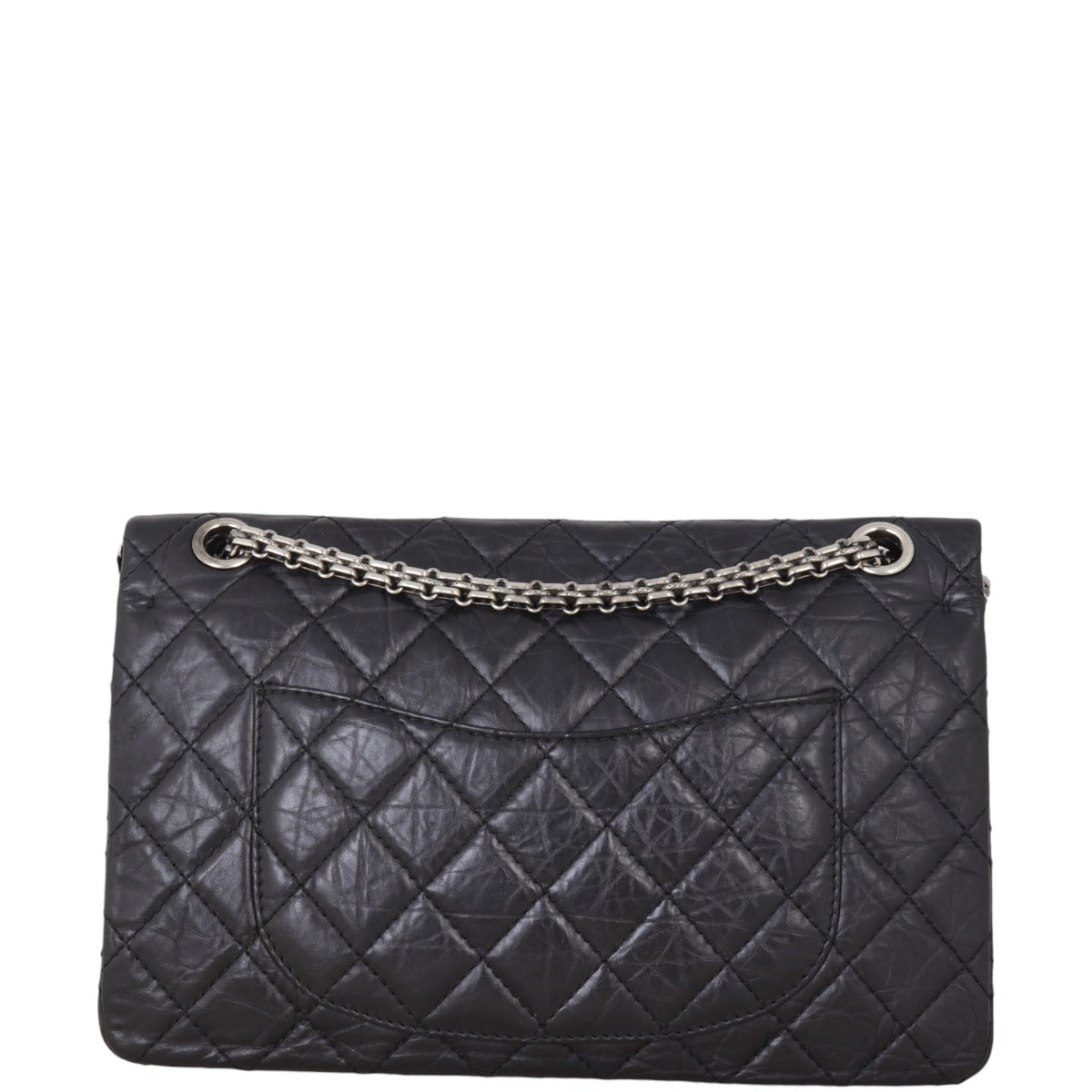 Chanel 2.55 Reissue 226 Double Bag Black Flap Shoulder Bag