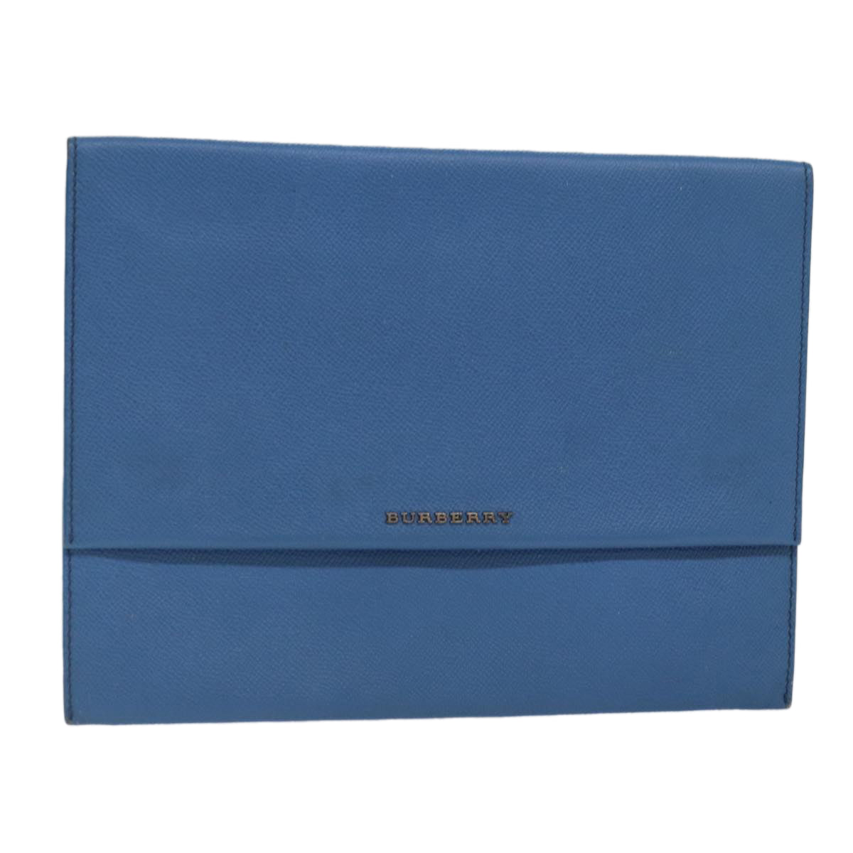 Burberry Clutch Bag Leather Blue