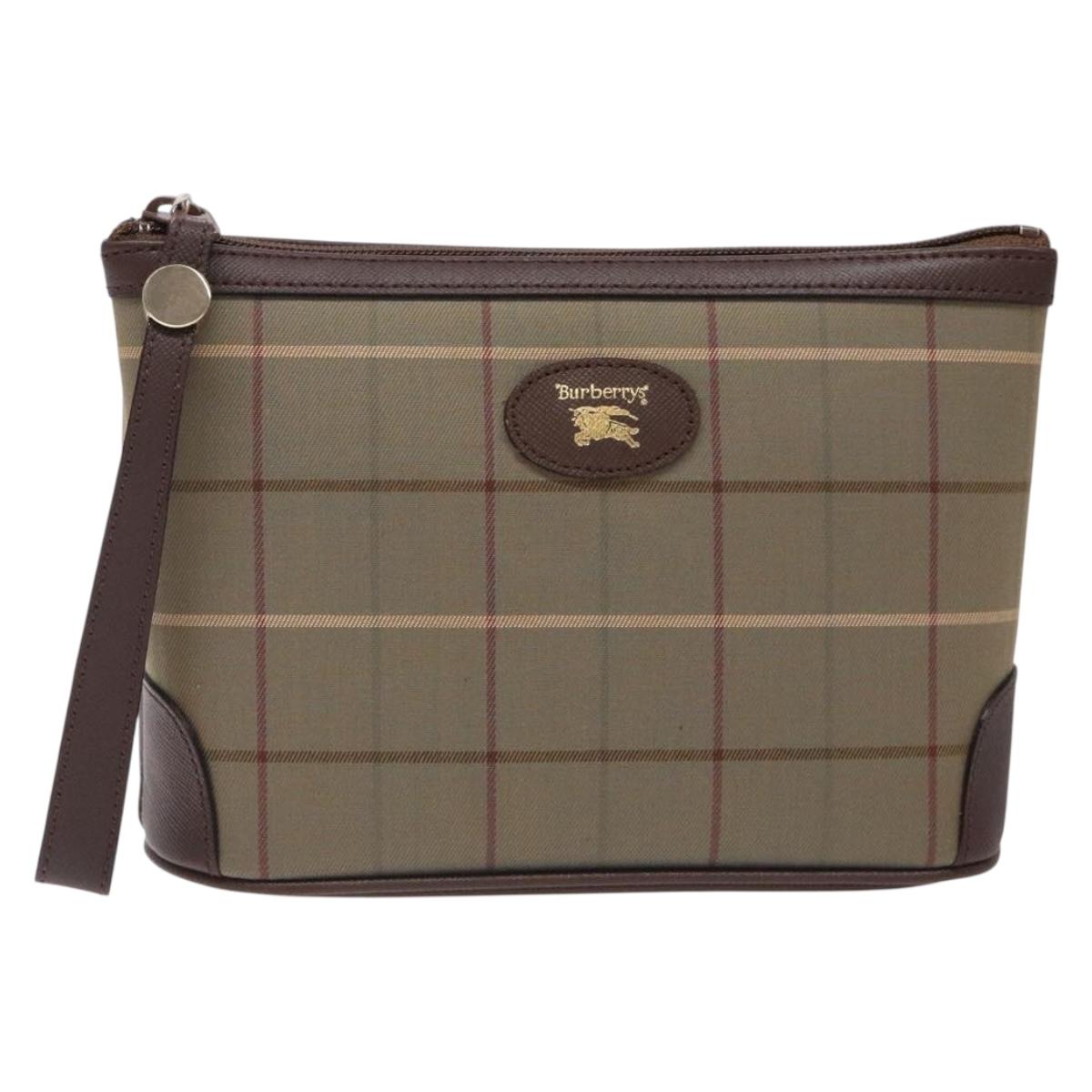 Burberry Nova Check Clutch Bag Canvas Beige Clutch Bag 12