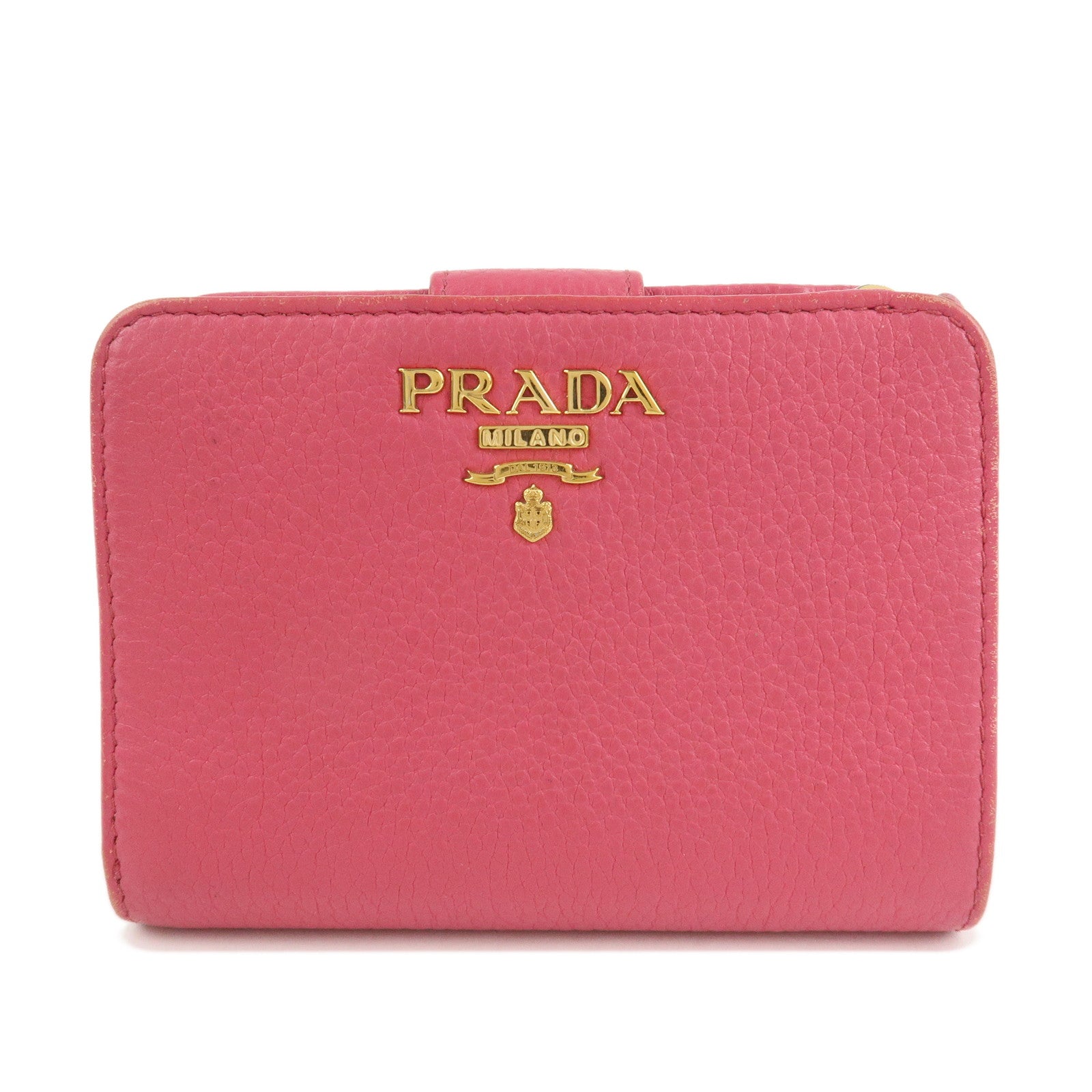 Bi-Fold Wallet Wallet d Leather Pink Small Handbag