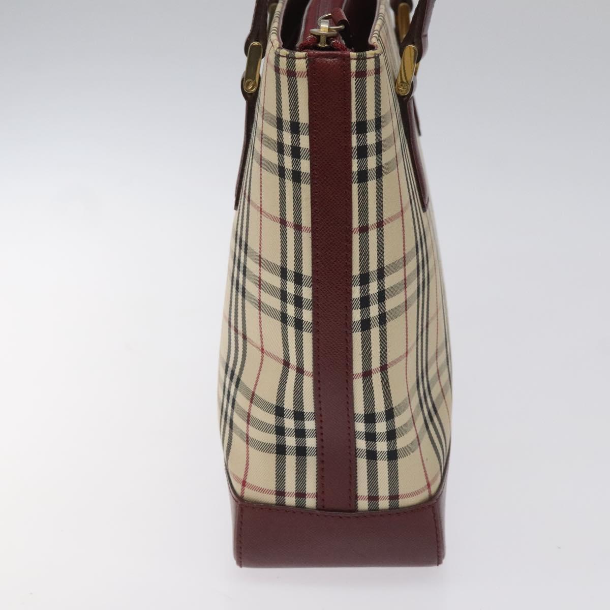 Burberry Nova Check Tote Bag Canvas Beige Tote Bag 103