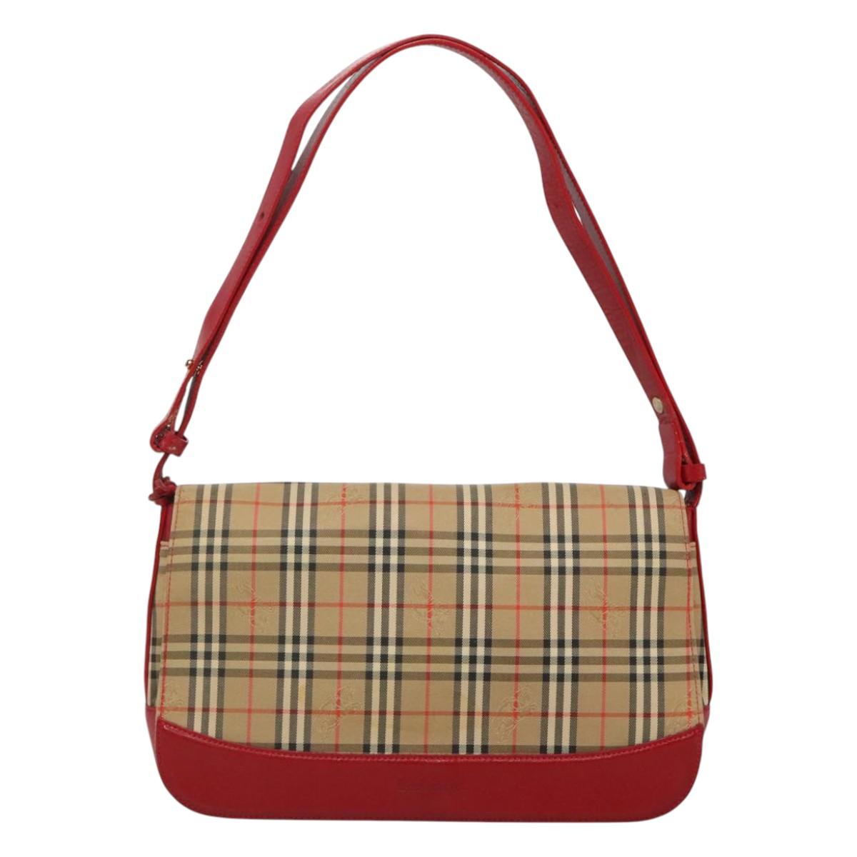 Burberry Nova Check Shoulder Bag Canvas Beige Shoulder Bag 29