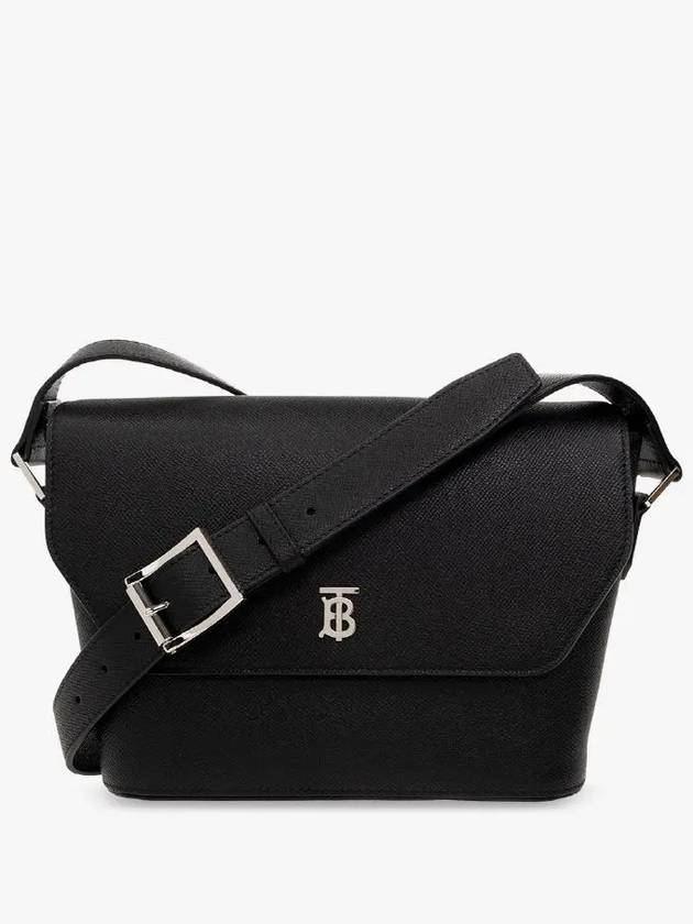 Burberry Luxury Messenger Bag Leather Black Small
