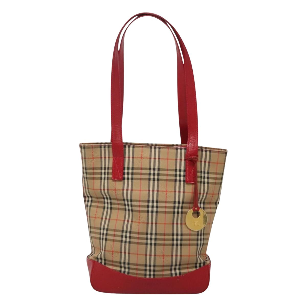 Burberry Nova Check Shoulder Bag Canvas Beige Shoulder Bag 80