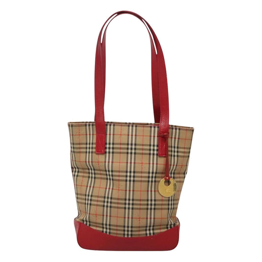 Burberry Nova Check Shoulder Bag Canvas Beige Shoulder Bag 80