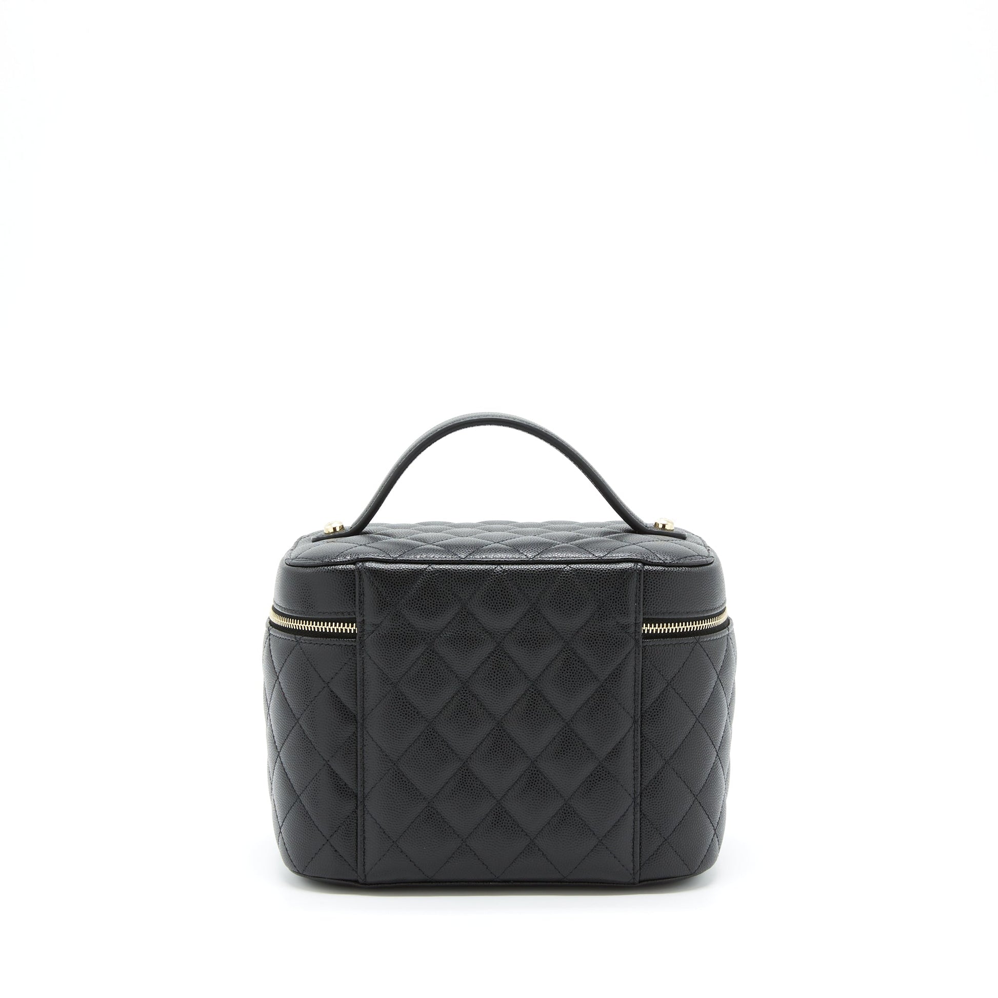 Chanel top handle vanity caviar LGHW Black Handbag