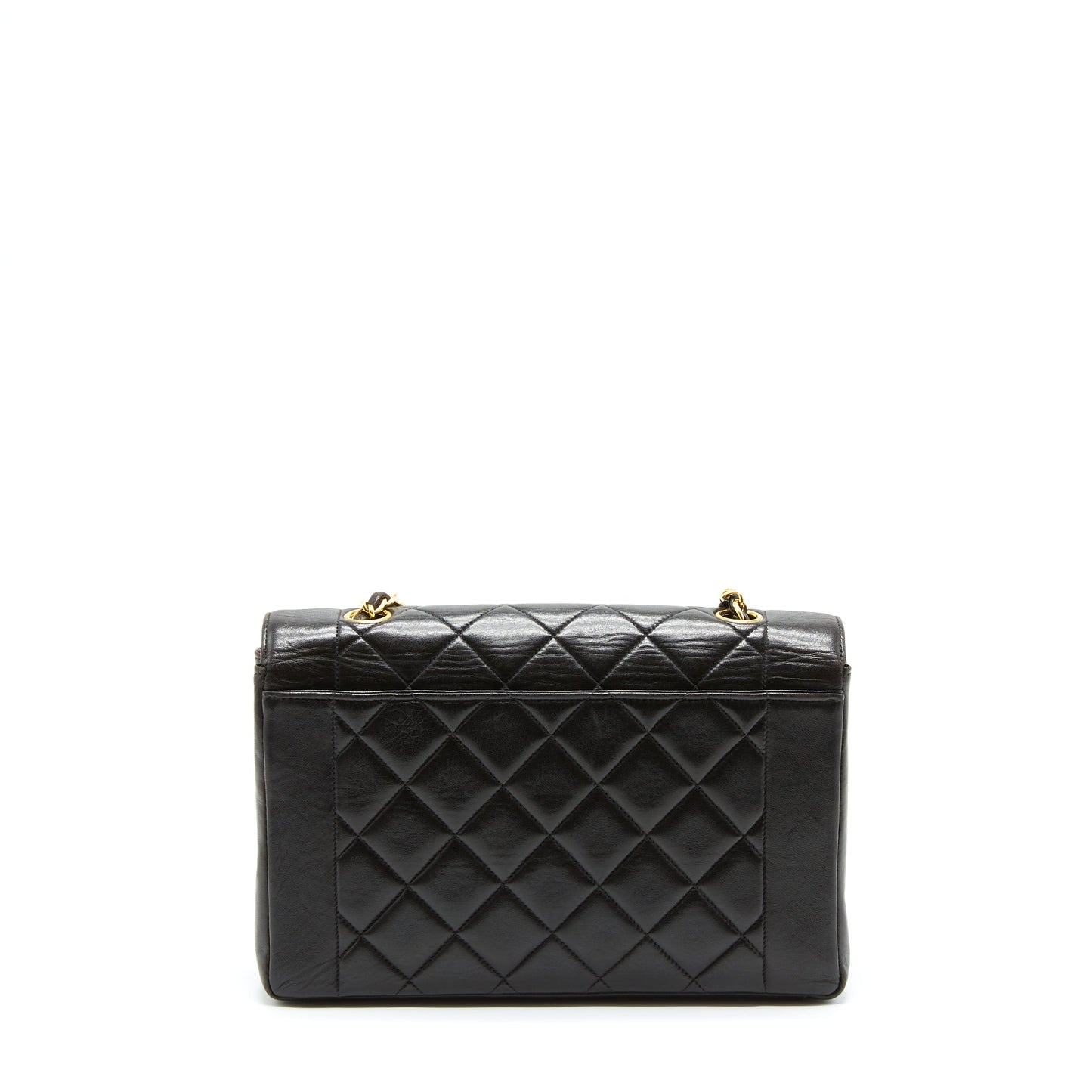 Chanel Diana Flap Lambskin GHW Black Shoulder Bag
