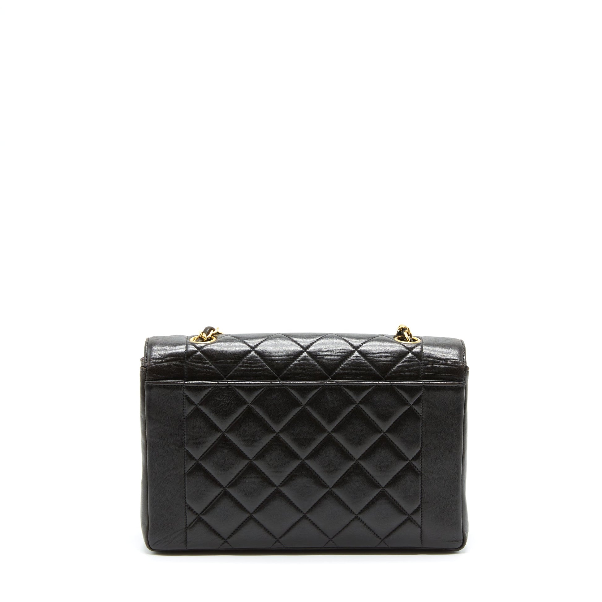 Chanel Diana Flap Lambskin GHW Black Shoulder Bag