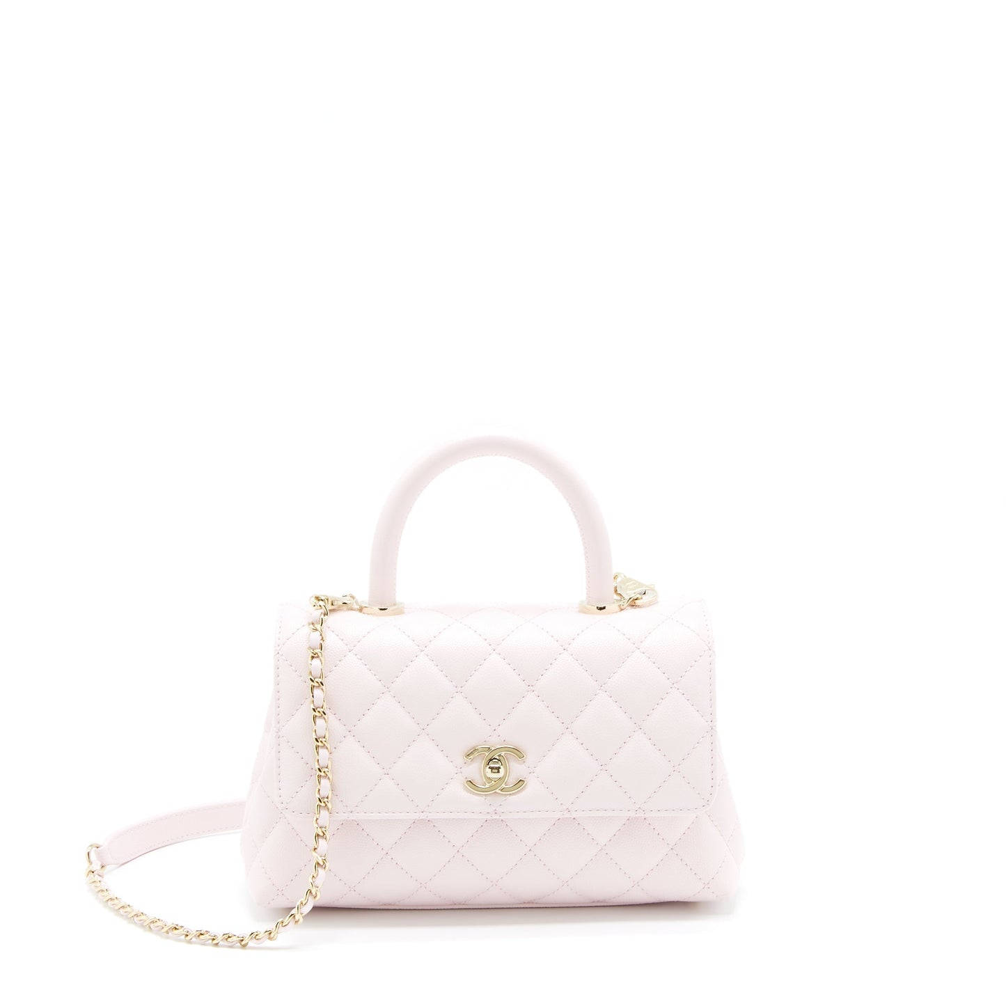 Chanel Coco Handle Caviar Light NG750 LGHW Pink Small Handbag