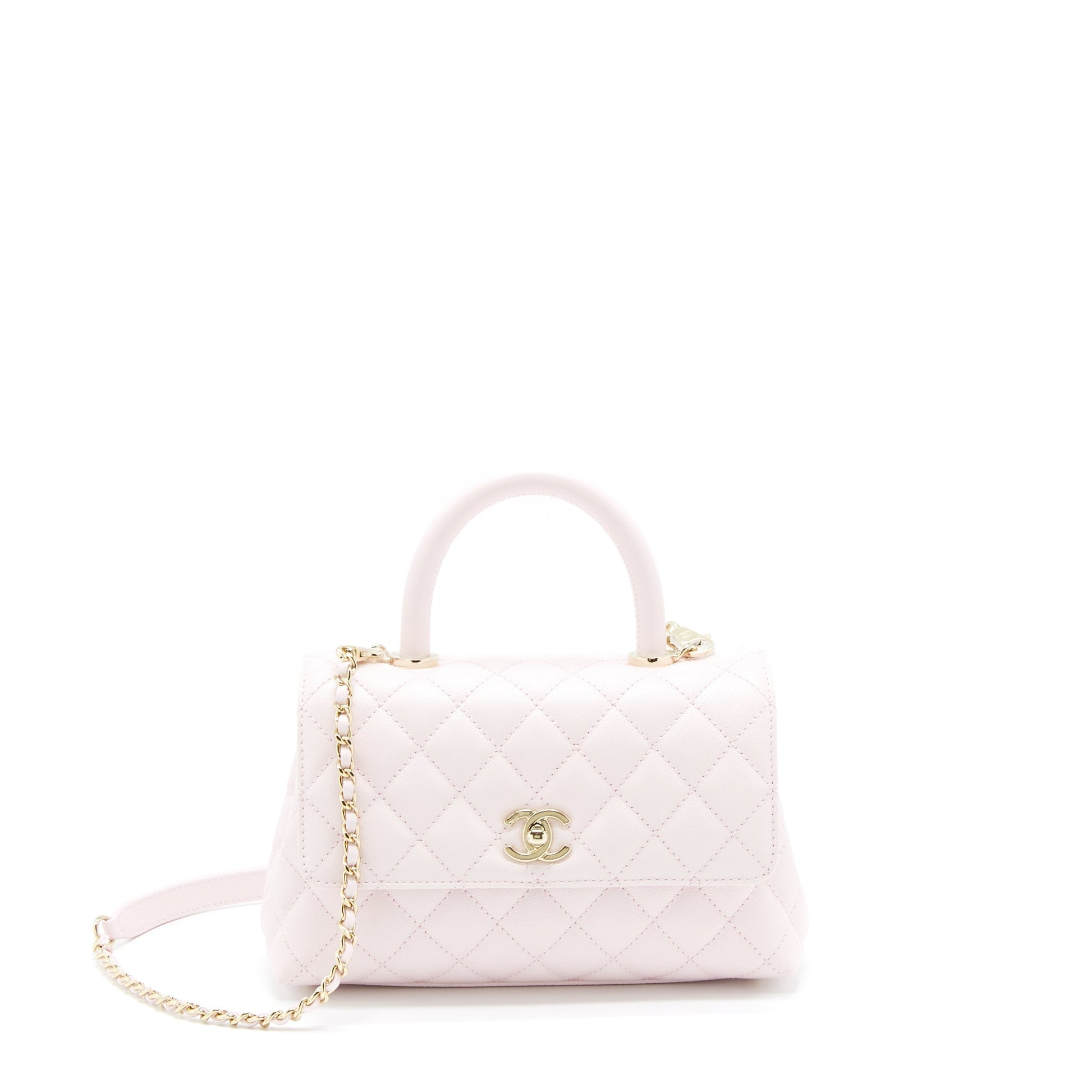 Chanel Coco Handle Caviar Light NG750 LGHW Pink Small Handbag