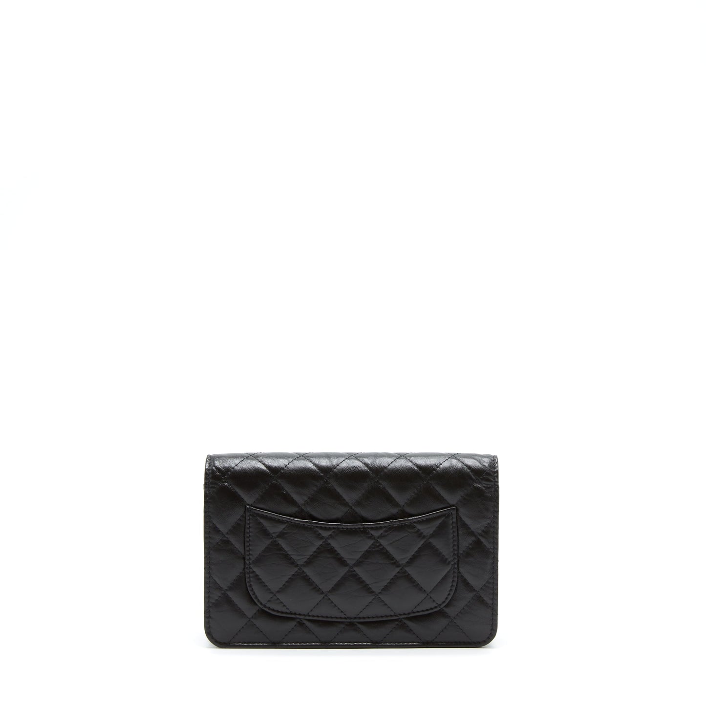 Chanel 2.55 Reissue On Aged Calfskin GHW Black Wallet Case