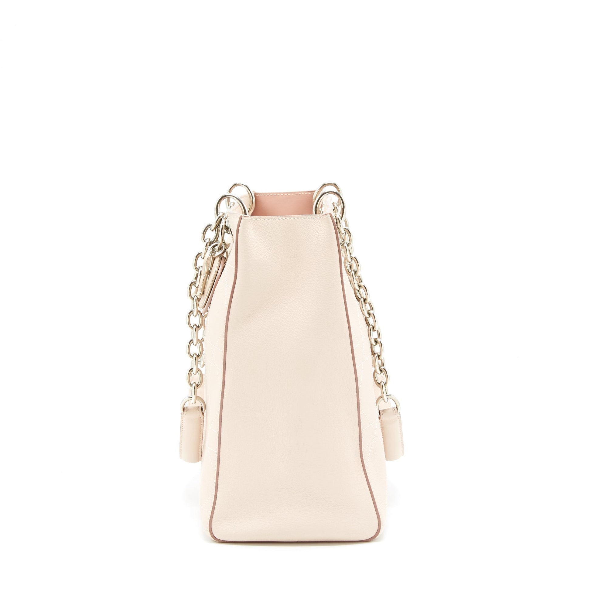 Dior Lady Tote Purse Calfskin Light Handbag Beige Tote Bag