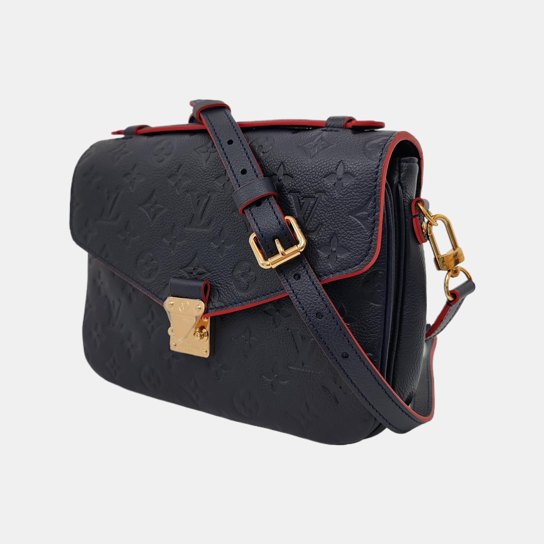 Louis Vuitton Pochette Métis Navy Monogram Empreinte Leather Metis Clutch Bag Navy 1