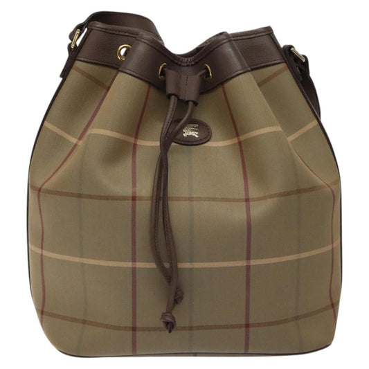 Burberry Nova Check Shoulder Bag Canvas Beige Shoulder Bag 118