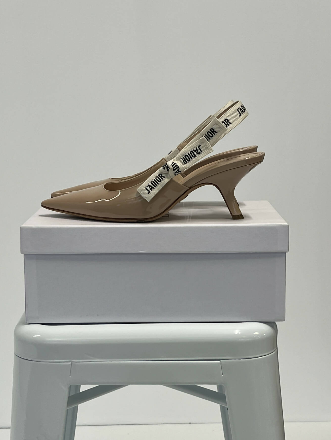 Dior Sling Bag Slingbacks Nude Shoes
