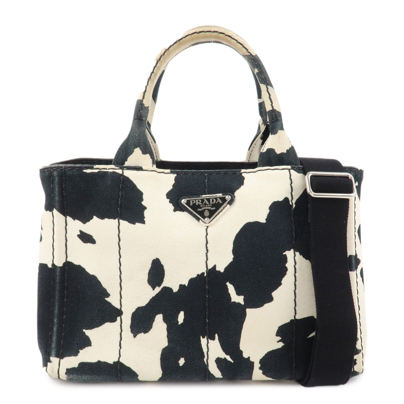 Bag Canapa 2Way Bag Hand Bag d Canvas Black White Mini Bag